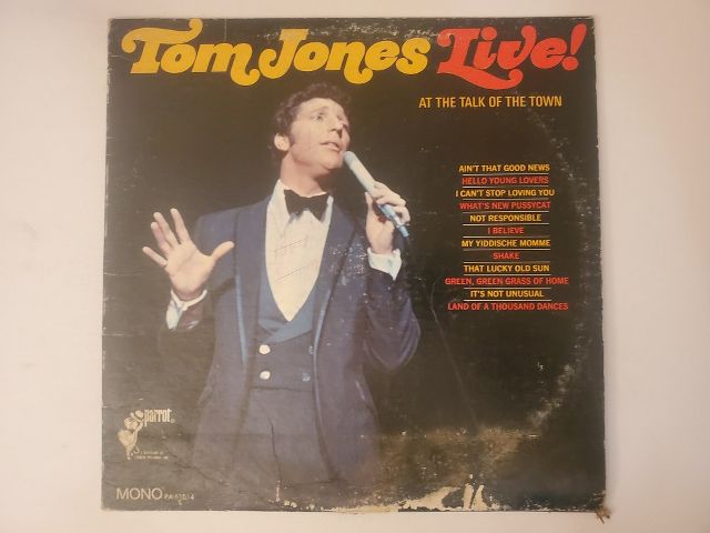 Tom Jones Live! at the Talk of the Town vinyl record
