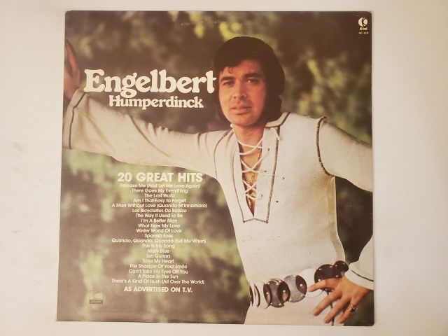 Engelbert Humperdinck 20 Great Hits vinyl record