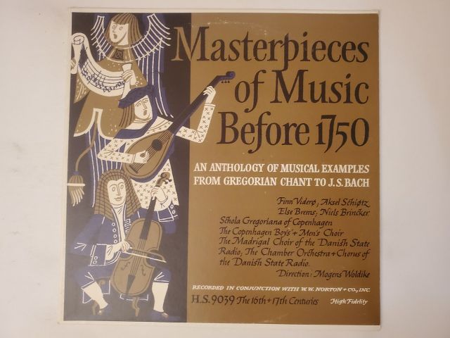 Various Artists Masterpieces of Music Before 1750 vinyl record