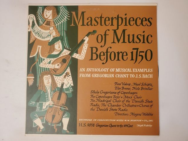Various Artists Masterpieces of Music Before 1750 vinyl record