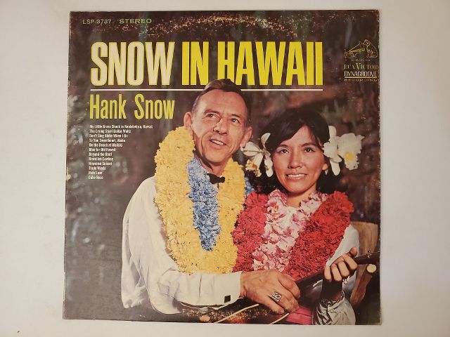 Hank Snow Snow in Hawaii vinyl record