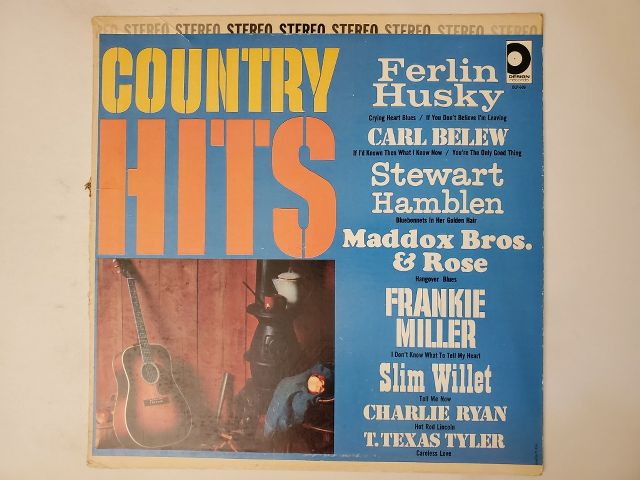 Various Artists Country Hits vinyl record