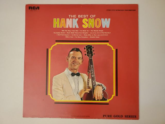 Hank Snow The Best of Hank Snow vinyl record