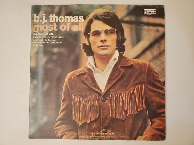 B.J. Thomas Most of All vinyl record