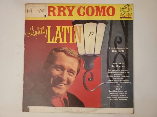 Perry Como Lightly Latin vinyl record