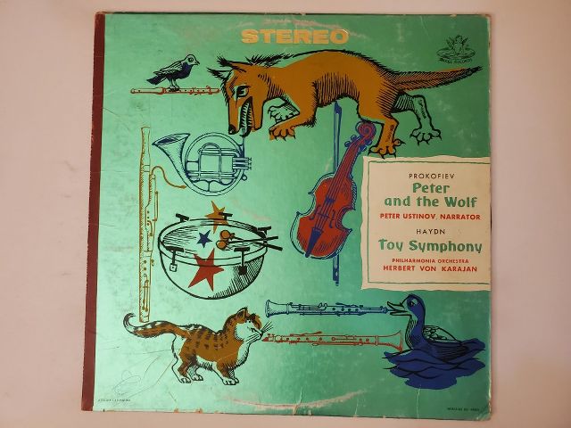 Herbert von Karajan, Philharmonia Orchestra Peter and the Wolf / Toy Symphony vinyl record