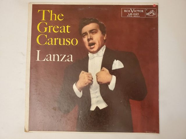 Lanza The Great Caruso vinyl record