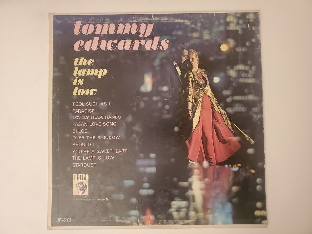 Tommy Edwards The Lamp is Low vinyl record