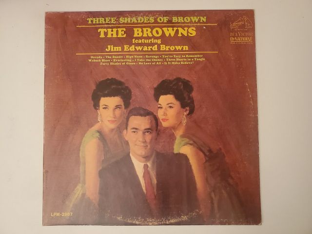 The Browns featuring Jim Edward Brown Three Shades of Brown vinyl record