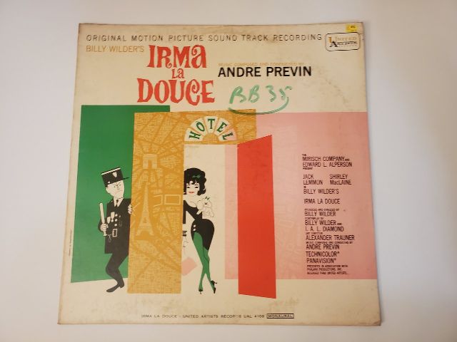 Andre Previn Billy Wilder's Irma La Douce (Original Motion Picture Soundtrack) vinyl record
