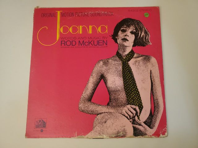 Rod McKuen Joanna (Original Motion Picture Soundtrack) vinyl record