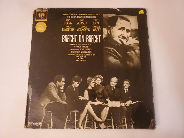 Various Artists Brecht on Brecht vinyl record