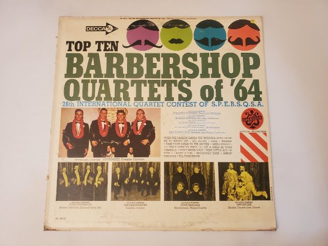 Various Artists Top Ten Barbershop Quartets of '64 - 26th International Quartet Contest vinyl record