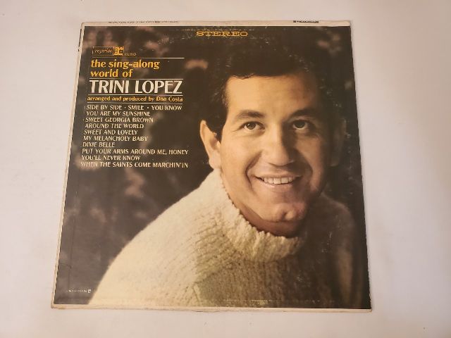 Trini Lopez The Sing-Along World of Trini Lopez vinyl record