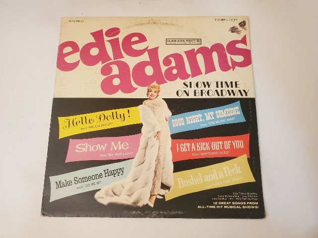 Edie Adams Show Time on Broadway vinyl record