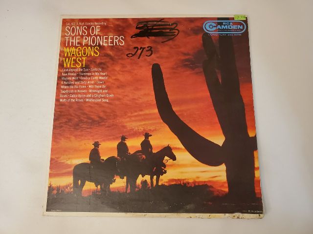 Sons of the Pioneers Wagons West vinyl record