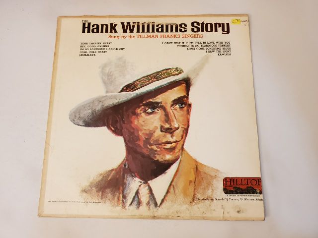 Tillman Franks Singers The Hank Williams Story vinyl record