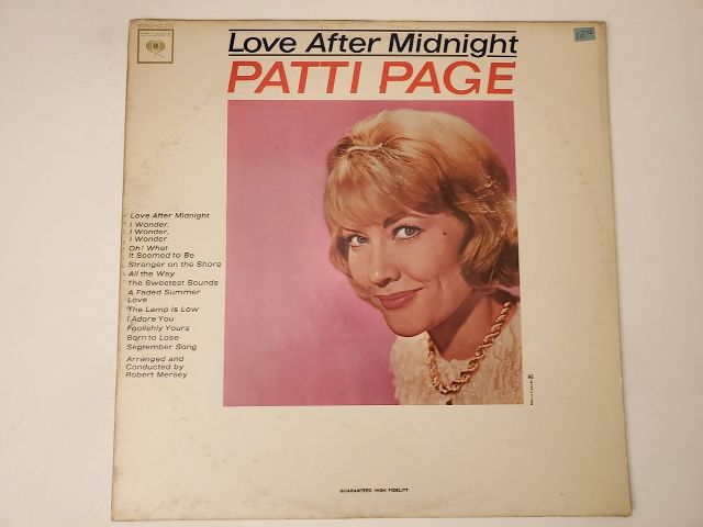 Patti Page Love After Midnight vinyl record