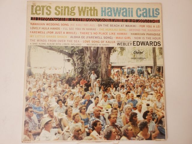 Webley Edwards Let's Sing With Hawaii Calls vinyl record