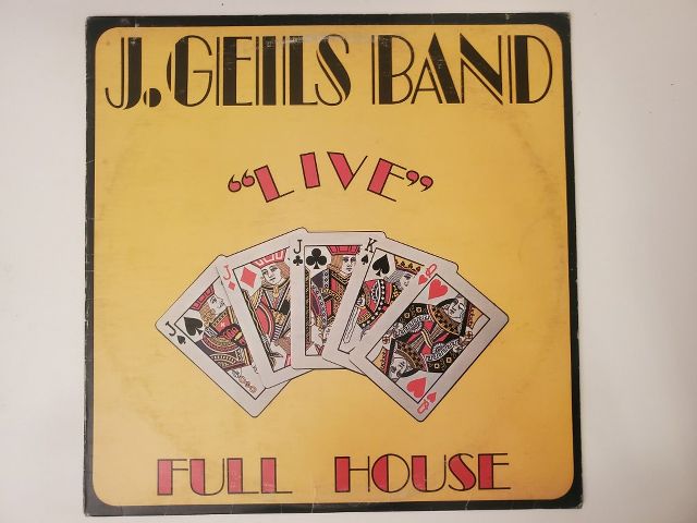 J. Geils Band Live Full House vinyl record