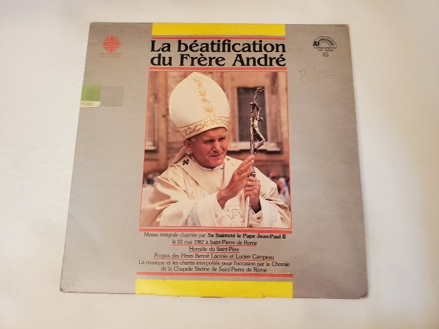Various Artists La B?atification du Fr?re Andr? vinyl record