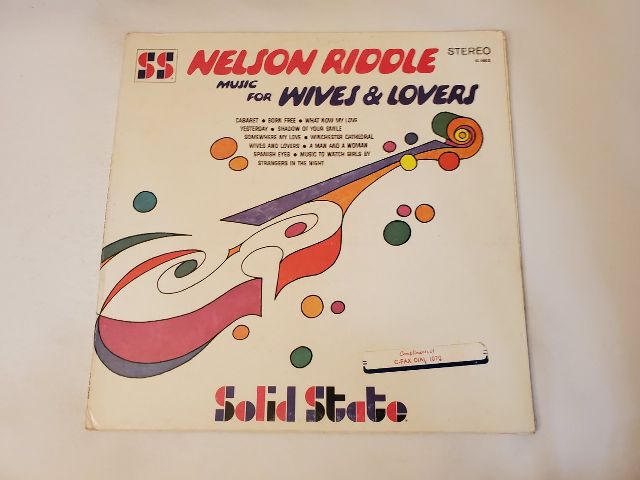 Nelson Riddle Music for Wives & Lovers vinyl record