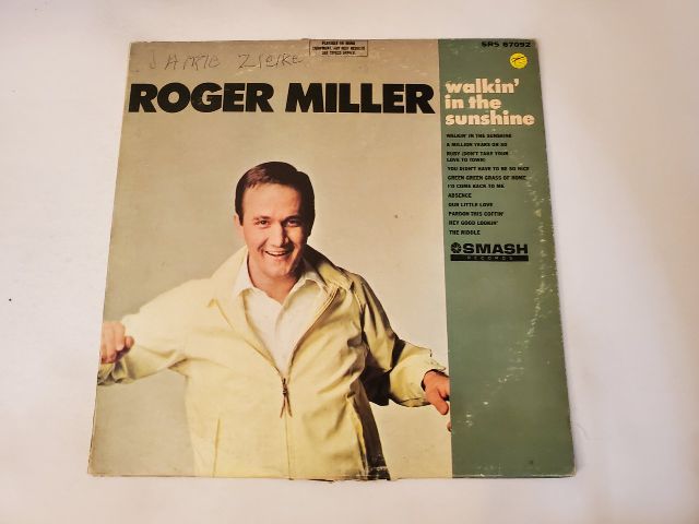 Roger Miller Walkin' in the Sunshine vinyl record