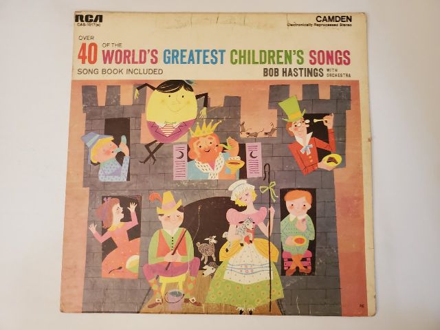 Bob Hastings With Orchestra Over 40 of the World's Greatest Children's Songs vinyl record