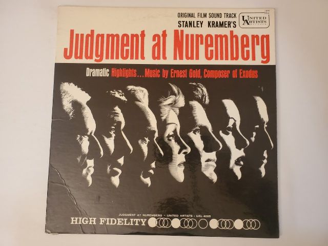 Ernest Gold Judgment at Nuremberg Original Sound Track vinyl record