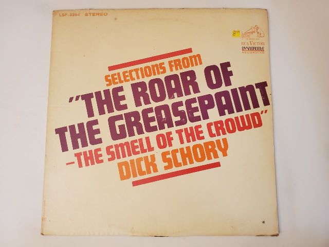 Dick Schory Selections from 'The Roar of the Greasepaint - The Smell of the Crowd' vinyl record