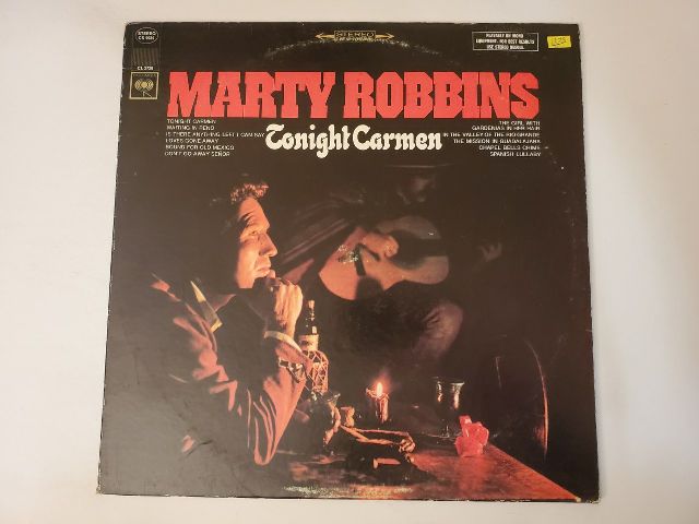 Marty Robbins Tonight Carmen vinyl record