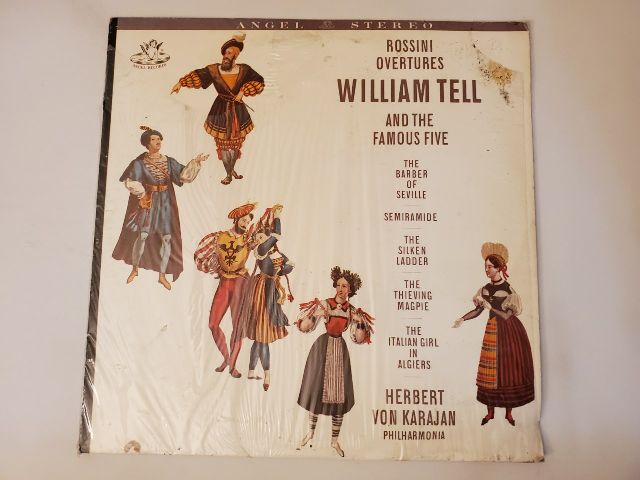 Herbert von Karajan, Philharmonia Rossini Overtures: William Tell and the Famous Five vinyl record