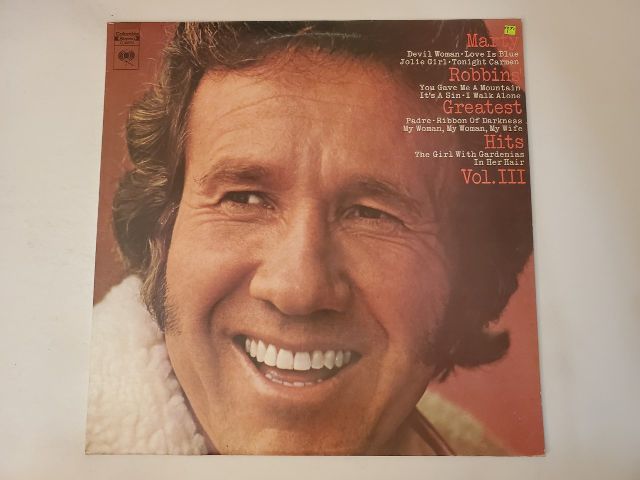Marty Robbins Greatest Hits Vol. III vinyl record