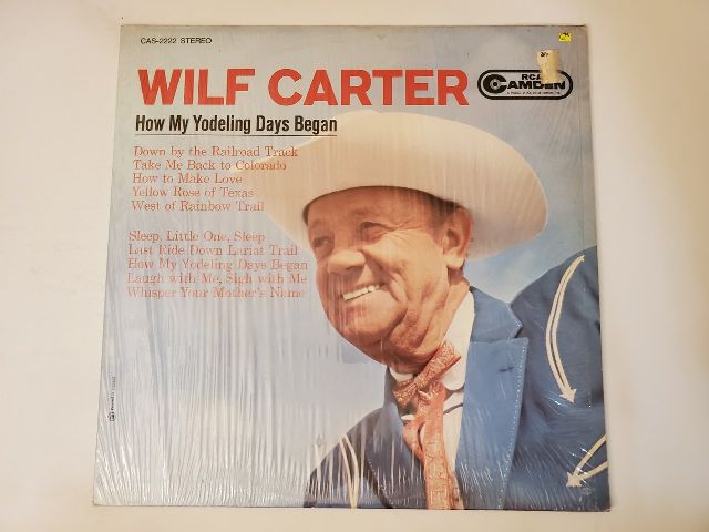 Wilf Carter How My Yodeling Days Began vinyl record
