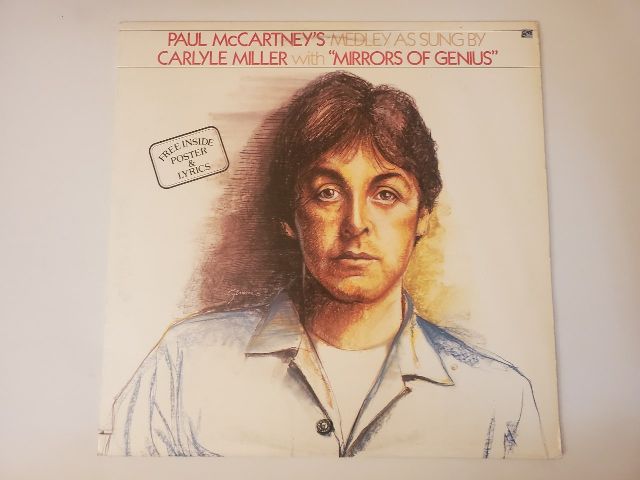 Carlyle Miller with 'Mirrors of Genius' Paul McCartney's Medley vinyl record