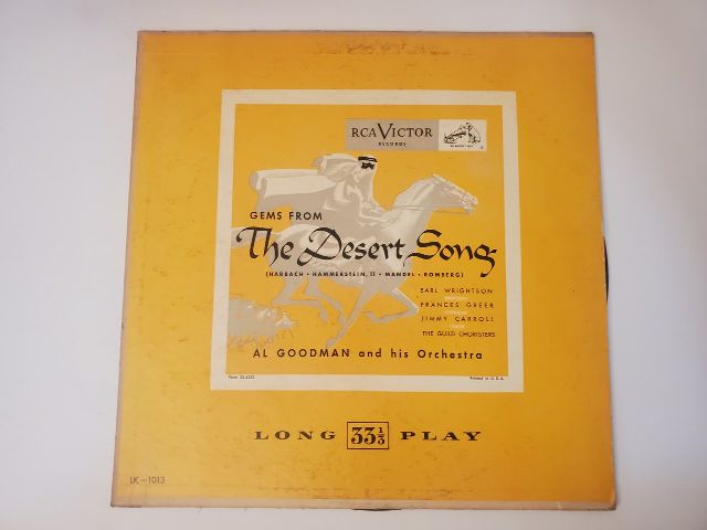 Al Goodman and his Orchestra Gems from The Desert Song vinyl record