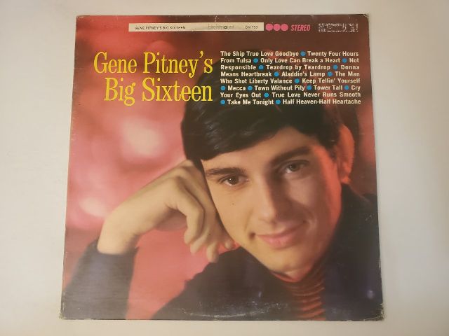 Gene Pitney Gene Pitney's Big Sixteen vinyl record