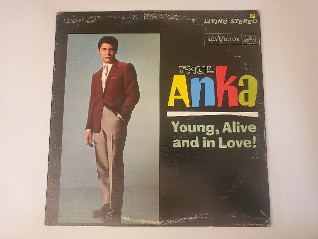 Paul Anka Young, Alive and in Love! vinyl record