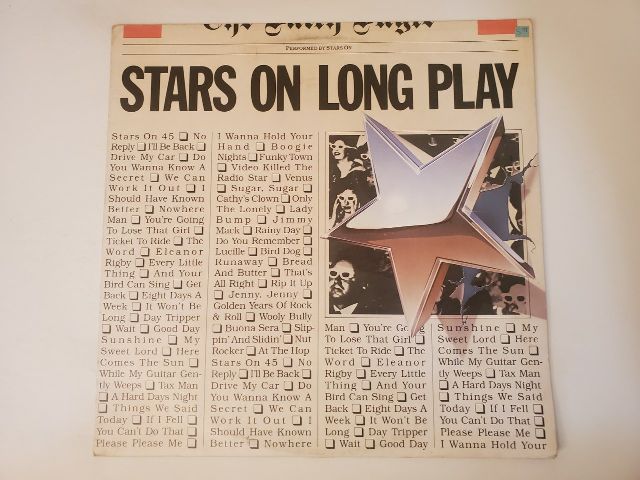 Stars on 45 Stars on Long Play vinyl record