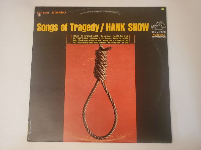 Hank Snow Songs of Tragedy vinyl record