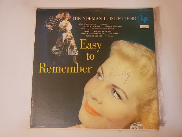 The Norman Luboff Choir Easy to Remember vinyl record