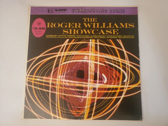 Roger Williams The Roger Williams Showcase vinyl record