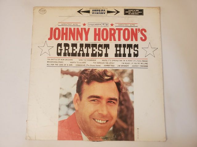 Johnny Horton Johnny Horton's Greatest Hits vinyl record