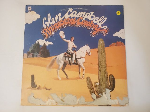 Glen Campbell Rhinestone Cowboy vinyl record