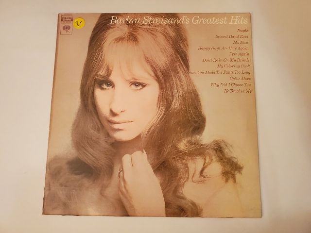 Barbra Streisand Barbra Streisand's Greatest Hits vinyl record