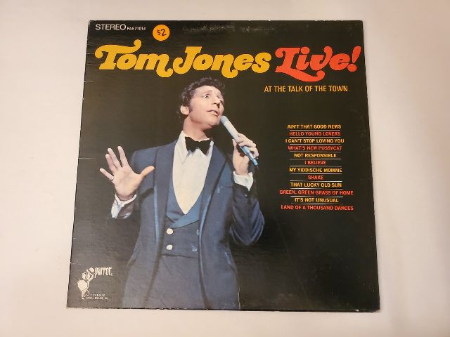 Unknown Tom Jones Live! vinyl record