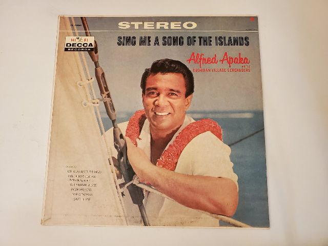 Alfred Apaka Sing Me a Song of the Islands vinyl record