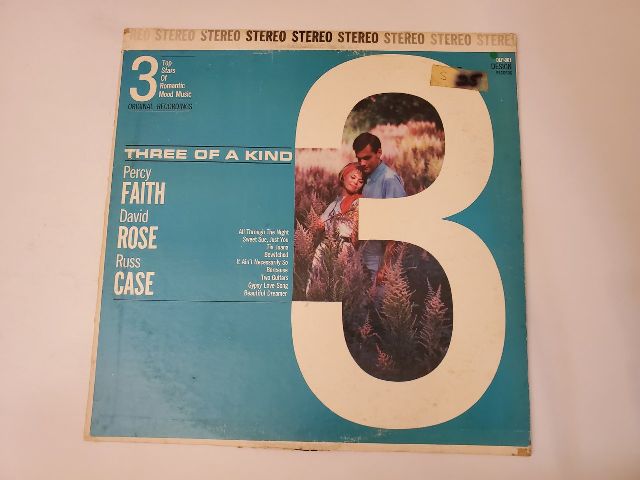 Percy Faith, David Rose, Russ Case Three of a Kind vinyl record