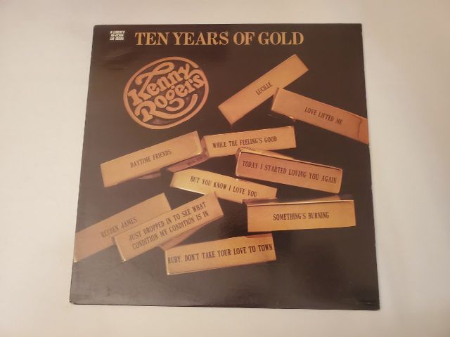 Kenny Rogers Ten Years of Gold vinyl record