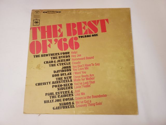 Various Artists The Best of '66 Volume One vinyl record